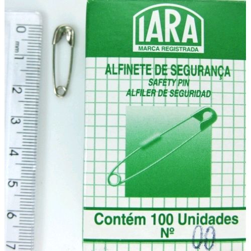 Alfinete de Segurança Iara Nº 00  - Caixa com 100 un.